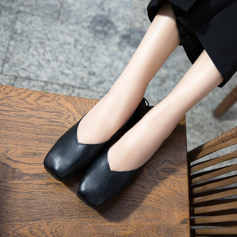 Giày Búp Bê Mũi Vuông Phong Cách Hàn Quốc 2020 Cho Nữ | BigBuy360 - bigbuy360.vn