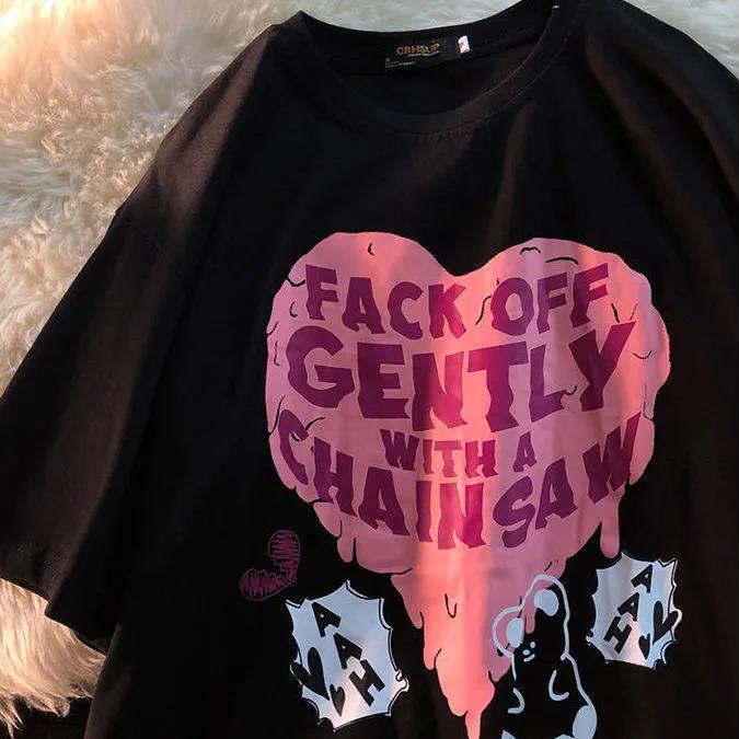 Áo Thun Ngắn Tay Dáng Rộng In Hình Phong Cách retro JL-TX-45