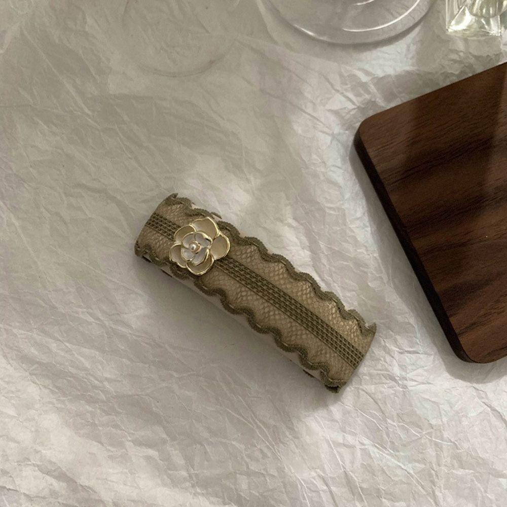 Kẹp Tóc Bằng PU Phong Cách Retro Thanh Lịch Dành Cho Nữ