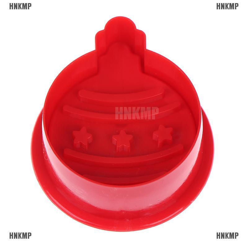 Set 4 khuôn nhấn bánh quy chủ đề giáng sinh 3D