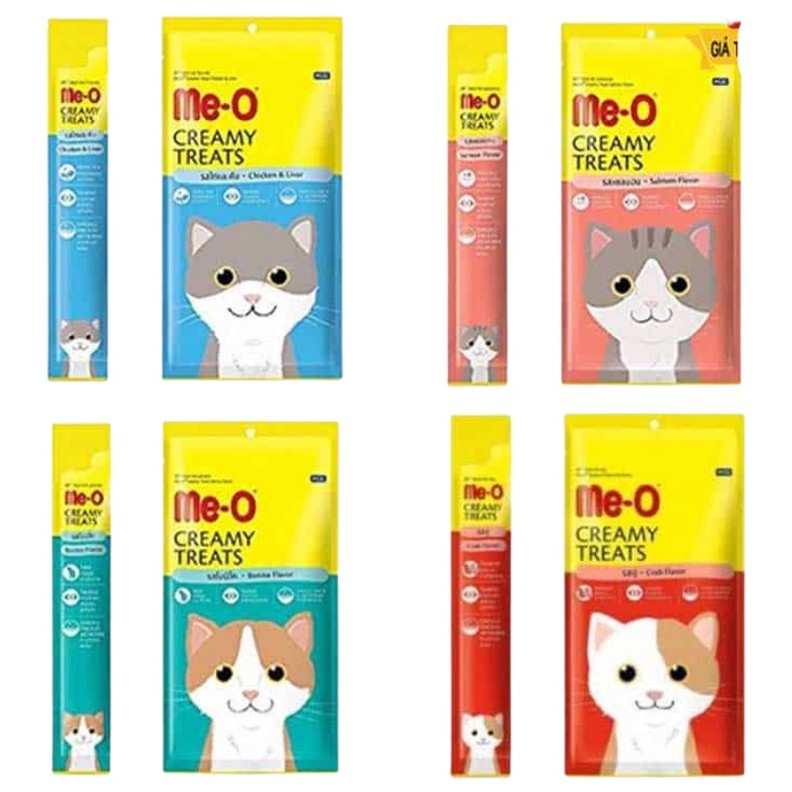 [Mã PET50K giảm Giảm 10% - Tối đa 50K đơn từ 250K] Súp Thưởng Me-O Creamy Treats Cho Mèo thanh 15gram