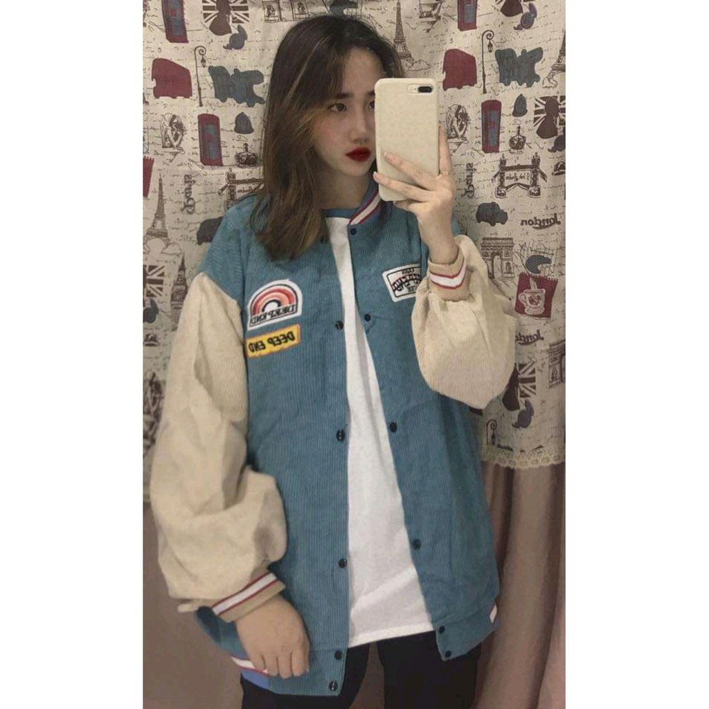 [Ảnh thật] Áo khoác Basic Nhung Gân form rộng cực đẹp N 01 | BigBuy360 - bigbuy360.vn