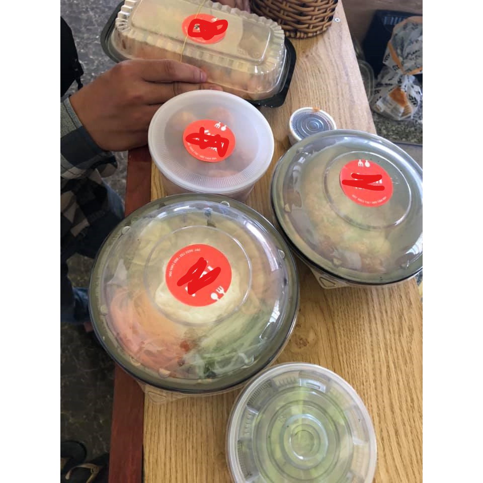 COMBO 50 TÔ NHỰA 800ML + NĂP PET