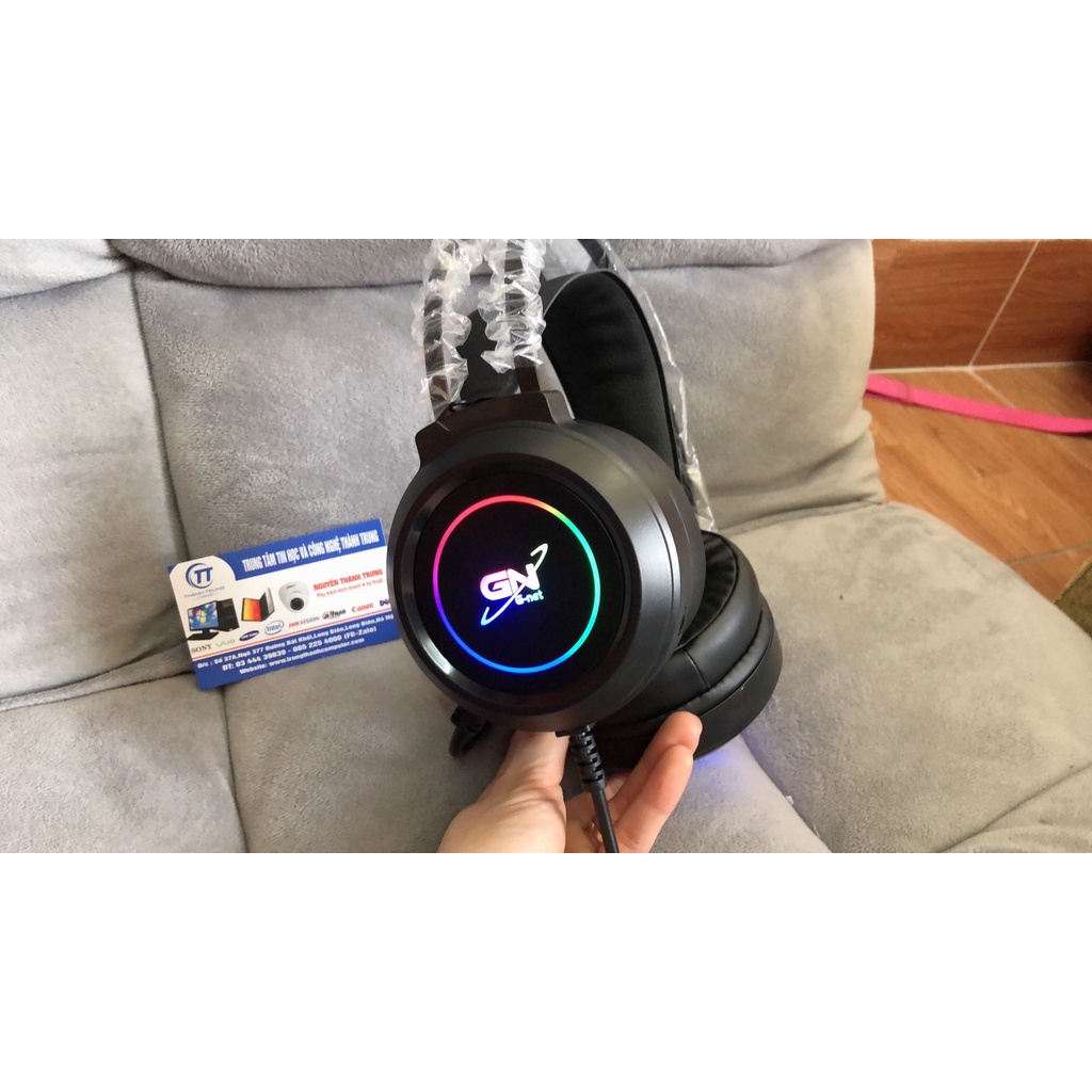 Tai nghe Gaming GNet GH5 7.1 cổng USB Mic Chống Ồn LED RGB - Mới Bảo hành Hãng 12 Tháng