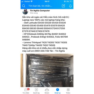 Thay vỏ Laptop( Viền màn hình, mặt B) Dell Latitude E5520