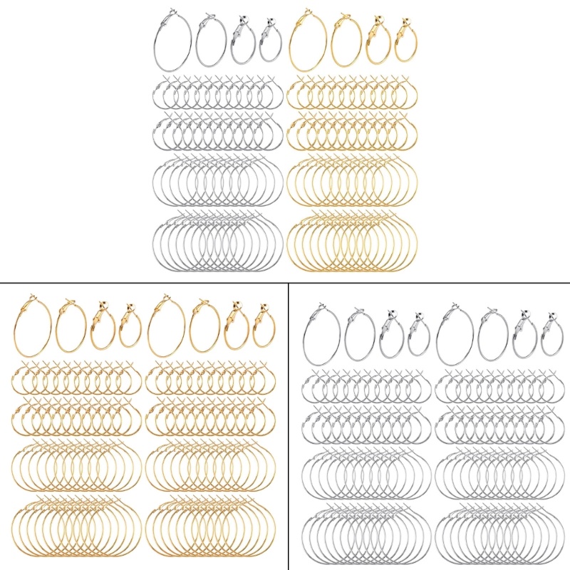 Set 96 Khoen Tròn Bằng Hợp Kim Làm Trang Sức Thủ Công