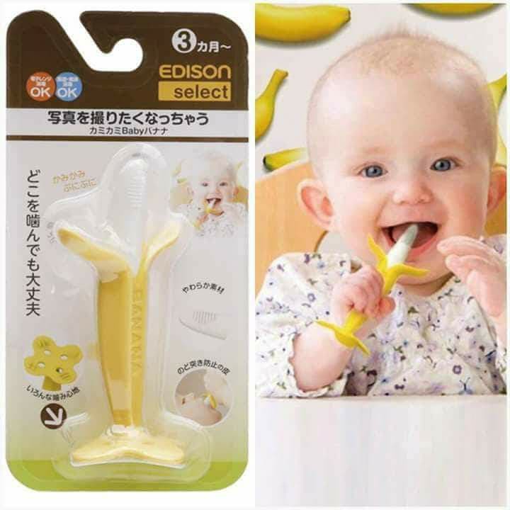 Gặm nướu hình chuối edison nội địa Nhật