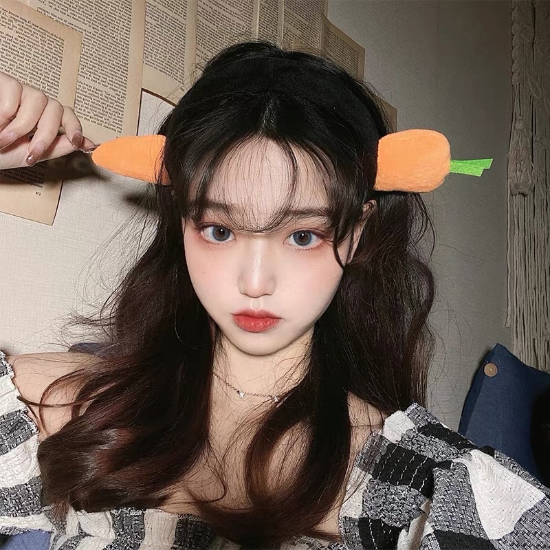 Băng Đô Cài Tóc Hình Củ Cà Rốt Đáng Yêu