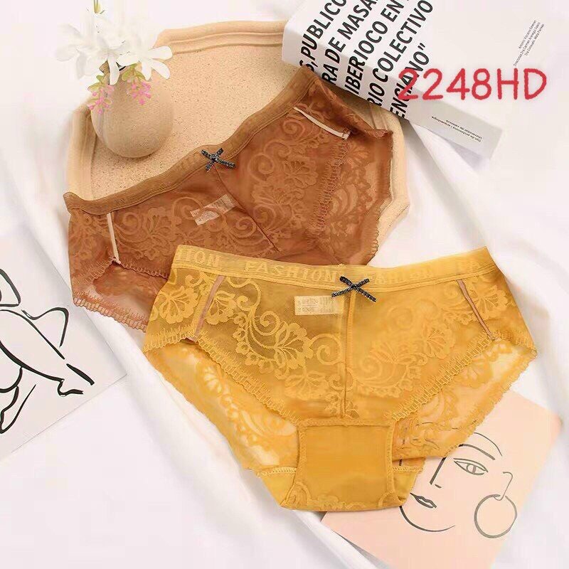 Quần Lót Nữ Ren Fashion( Loại 1) Xuyên Thấu Sexy - Gợi Cảm - Quyến Rũ Không Hằn Viền Min Underwear 35175