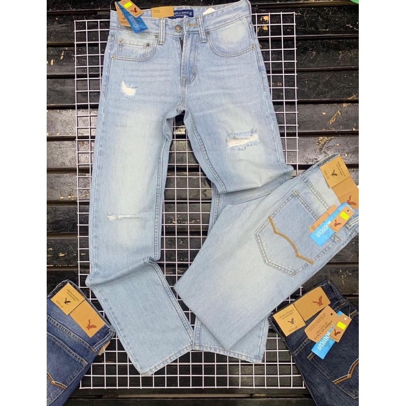 Quần jean Nam ống suông