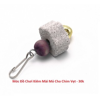 Móc treo đồ chơi kiêm mài mỏ cho vẹt