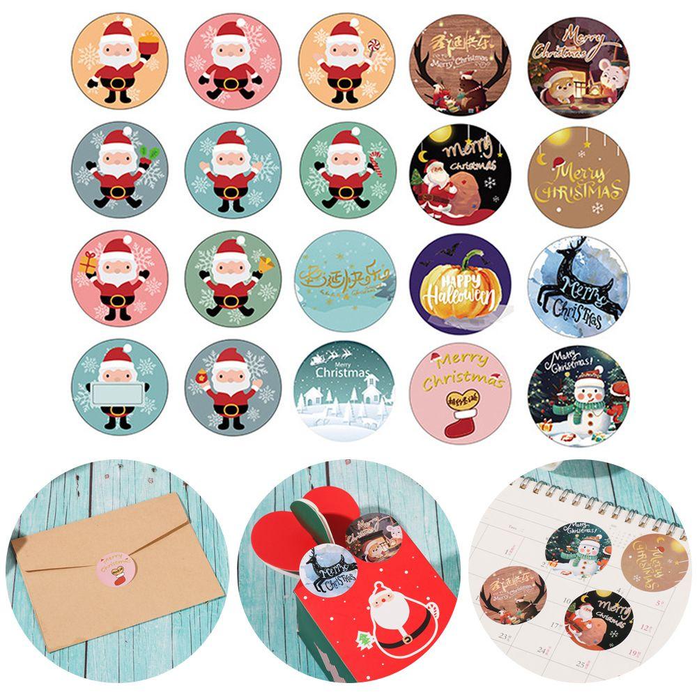 LAKAMIER 500 cái / cuộn :hristmas :tickers :erry :hristmas : : nvelope :ackaging : eal :ticker