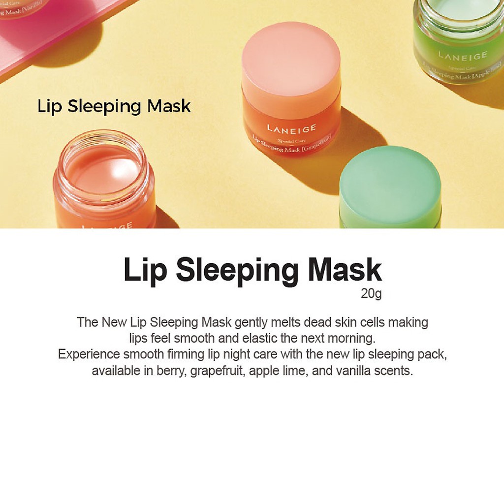 (hàng Mới Về) Mặt Nạ Ngủ Cho Môi Laneige 3gr Cao Cấp | BigBuy360 - bigbuy360.vn
