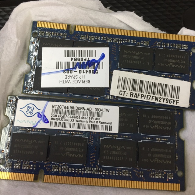 Ram laptop bóc máy DDR2 2Gb rd2 2g
