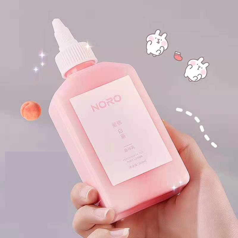 Kem dưỡng thể Noro Peach White Tea Sữa dưỡng ẩm giữ hương thơm lâu 200ml HSDT1