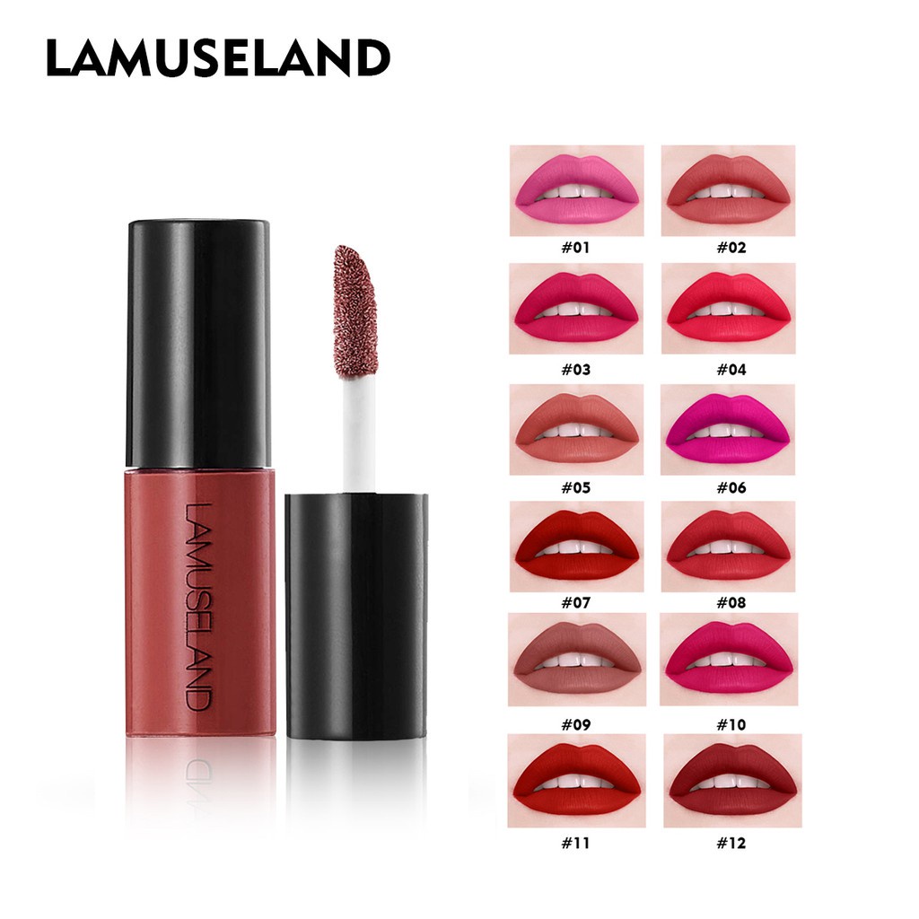 Son Môi LAMUSELAND Mini 12 Màu Tùy Chọn Lâu Trôi 3.5g L18L11