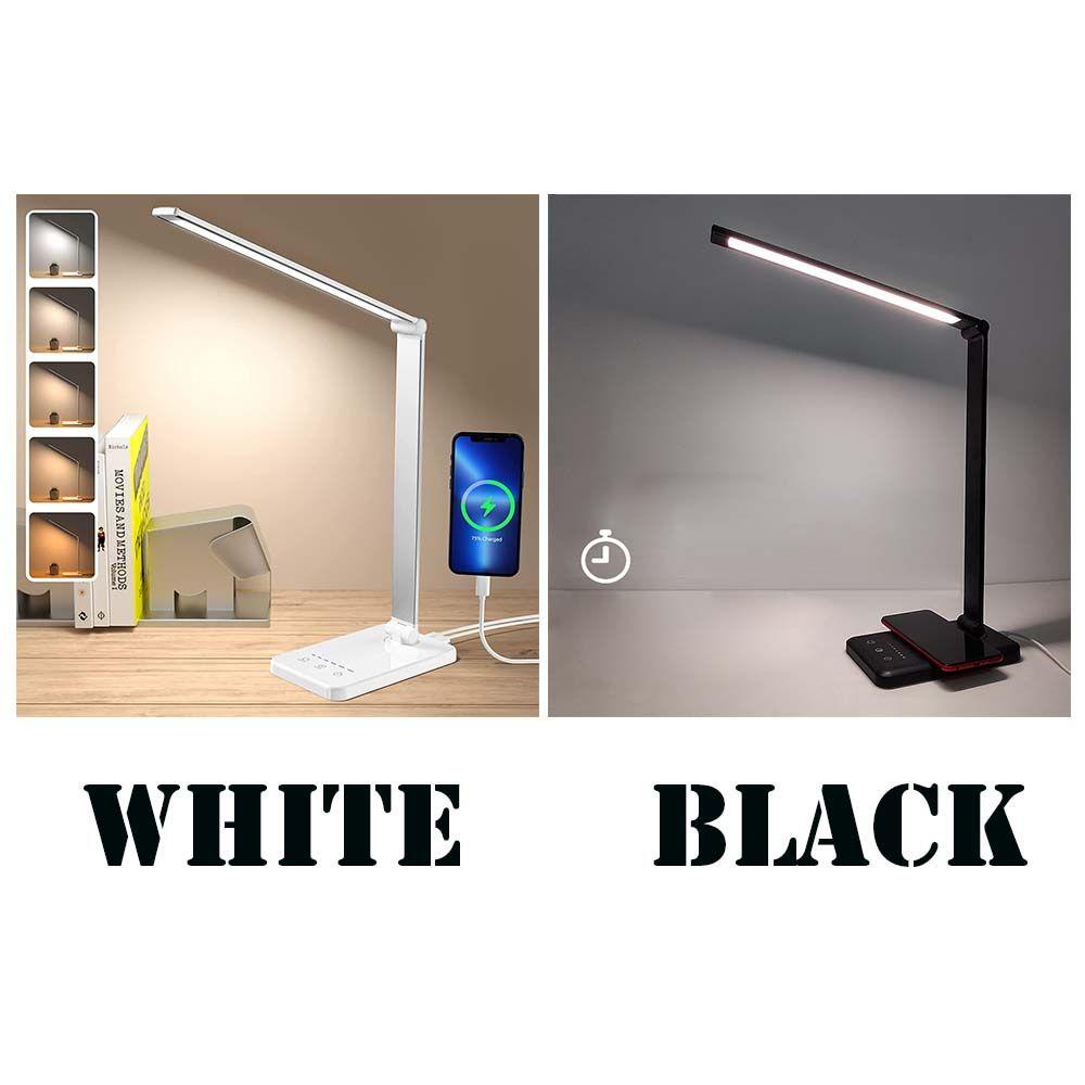 GOGOUP Đèn LED Để Bàn Màu Trắng Đen Tự Nhiên