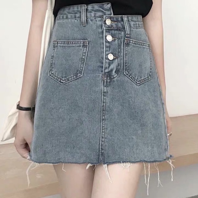 Chân váy 3 cúc(Kèm ảnh thật)