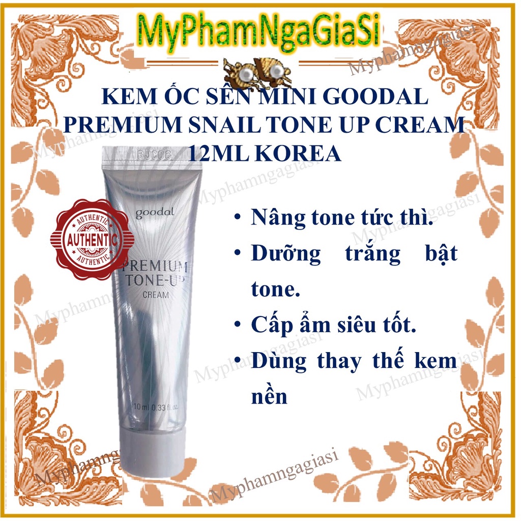 Kem Ốc Sên Trắng Da Mini Goodal Premium Snail Tone Up Cream