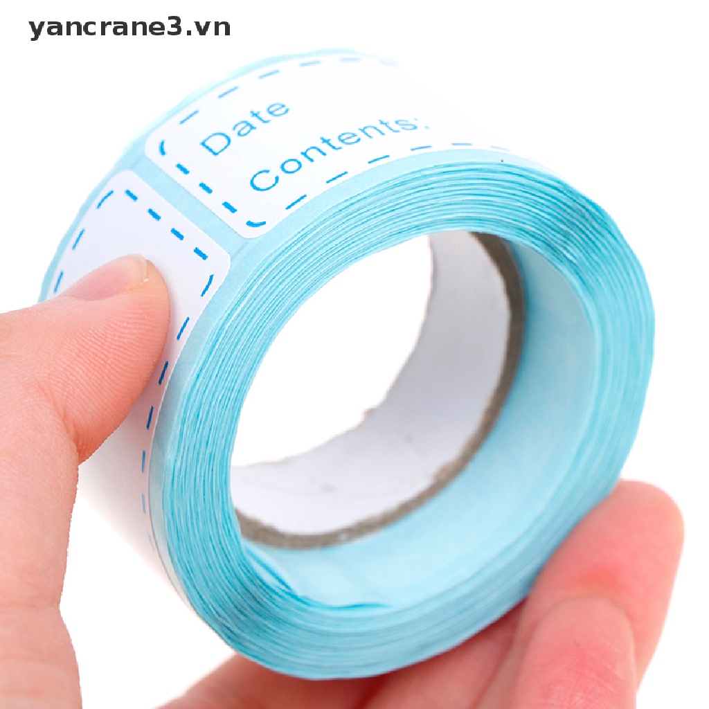 Nhãn dán đánh dấu ngày tháng cho hộp đựng thực phẩm trong tủ lạnh tiện dụng