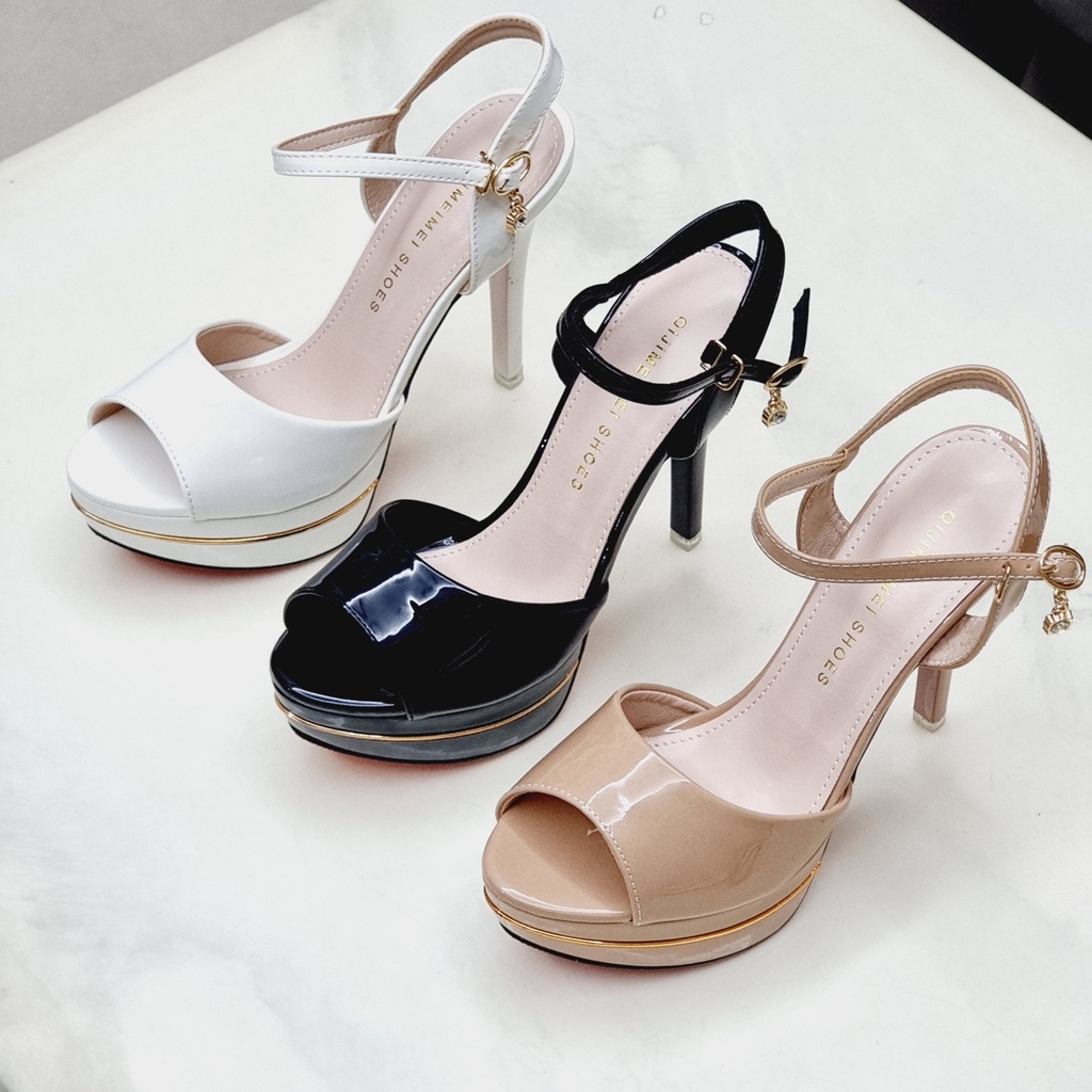 Sandal Cao Gót 13p Đế Đúp Kép💥HÀNG ĐẸP💥Giày Cô Dâu Đi Tiệc Nhập Khẩu Cao Cấp 208-197