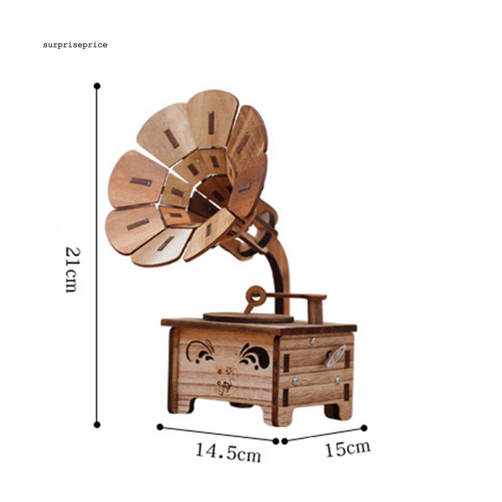Hộp nhạc bằng gỗ phong cách cổ điển độc đáo dùng cho trang trí nội thất