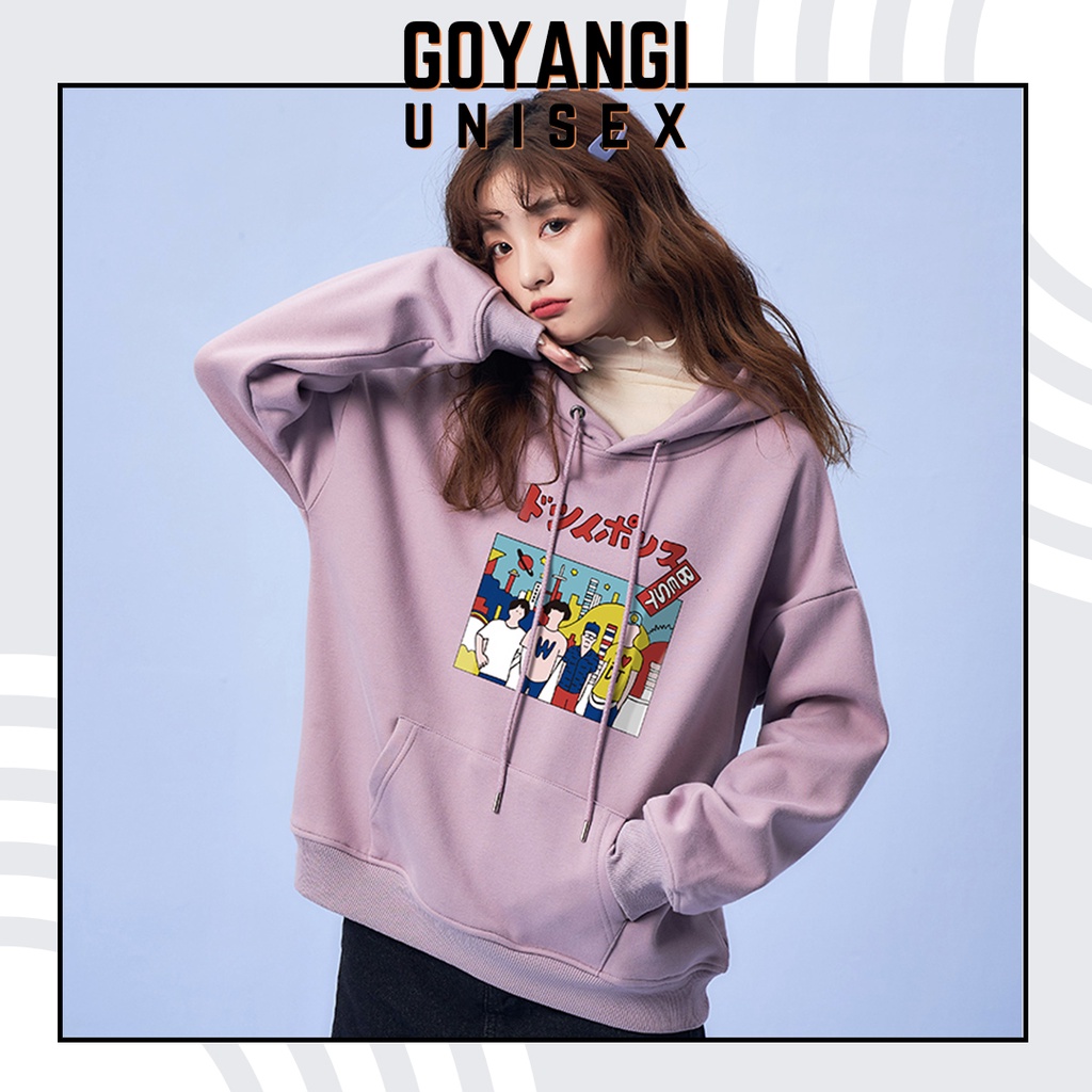 Áo Hoodie GYG Unisex Friendship Form Rộng Oversize Phong Cách Hàn Quốc