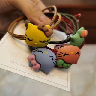 [P50] Dây Buộc Tóc / Cột Tóc Họa Tiết Kitty Xinh Xắn