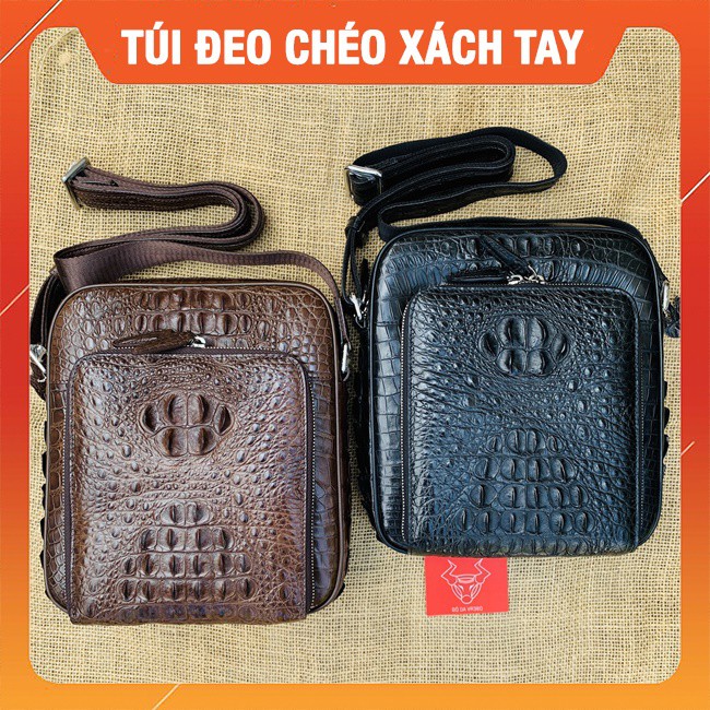 Túi Xách Đeo Chéo Nam Da Cá Sấu TJ