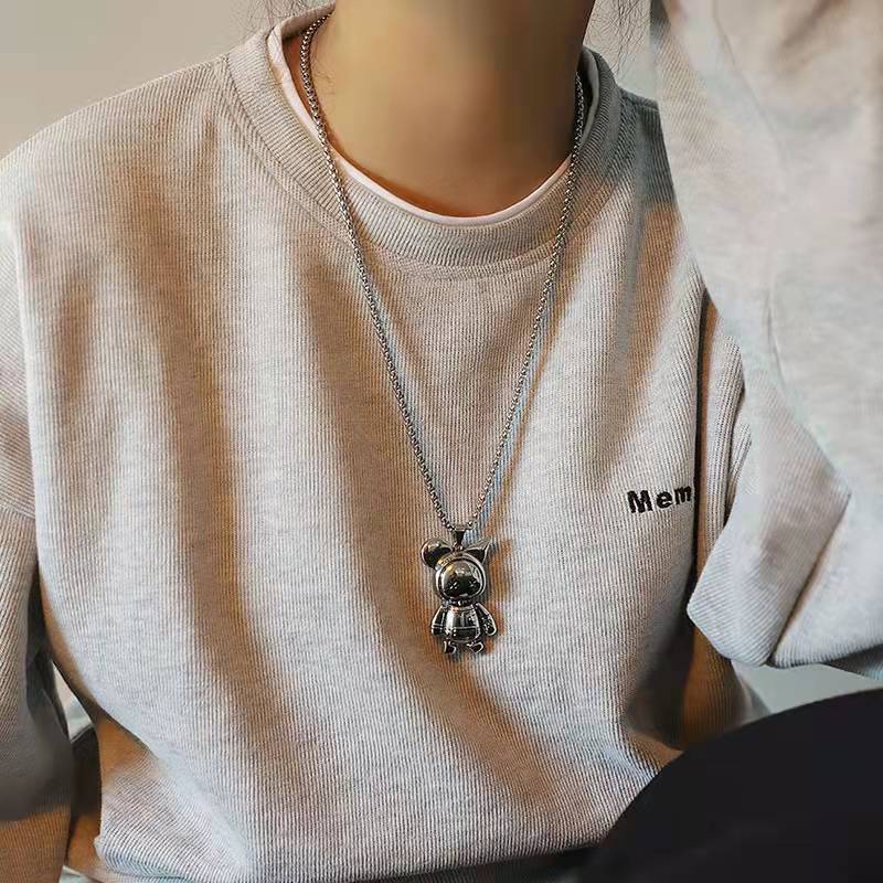 Vòng Cổ Nam Nữ Unisex Mặt Búp Bê Hoạt Hình Phong Cách Dễ Thương