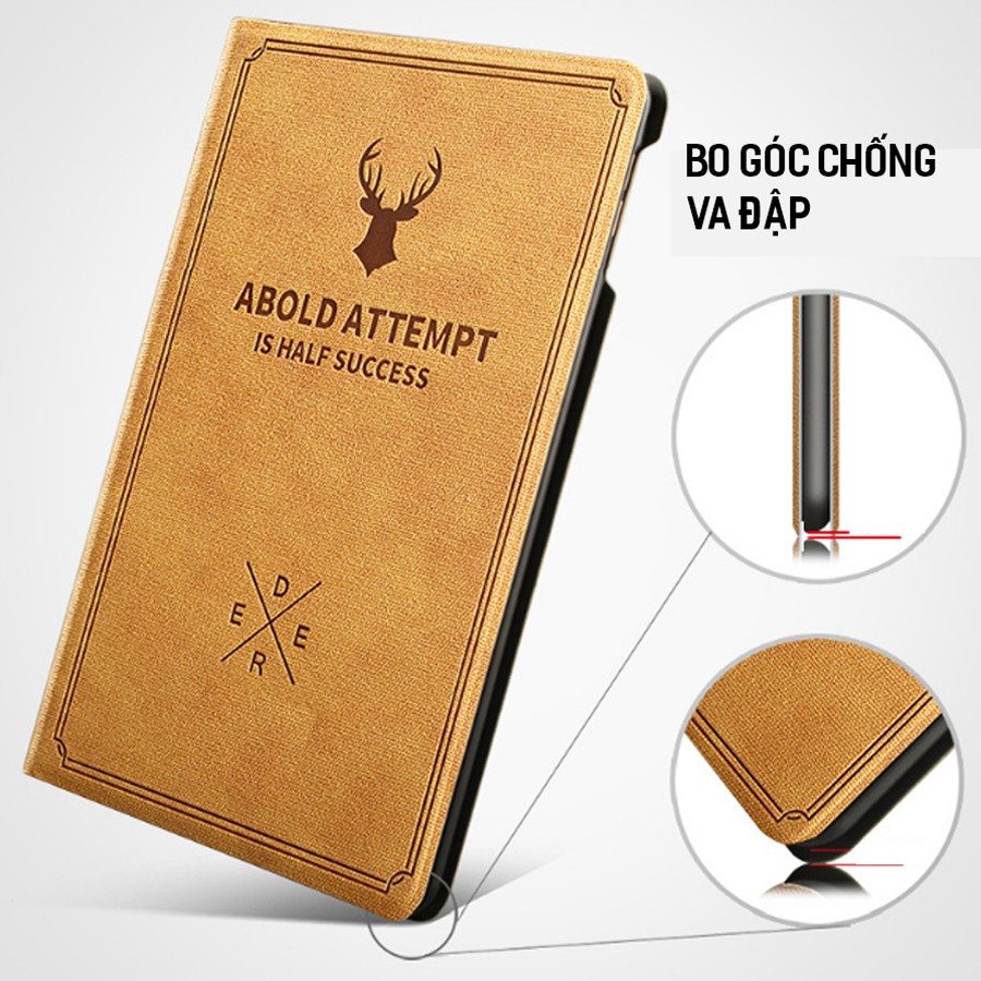 Bao da máy tính bảng dập nổi hình tuần lộc cho iPad | BigBuy360 - bigbuy360.vn