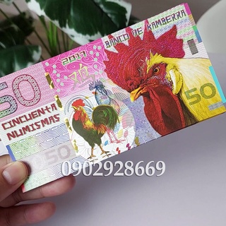 Tờ Kamberra Hình Con Gà , quà lưu niệm, sưu tập