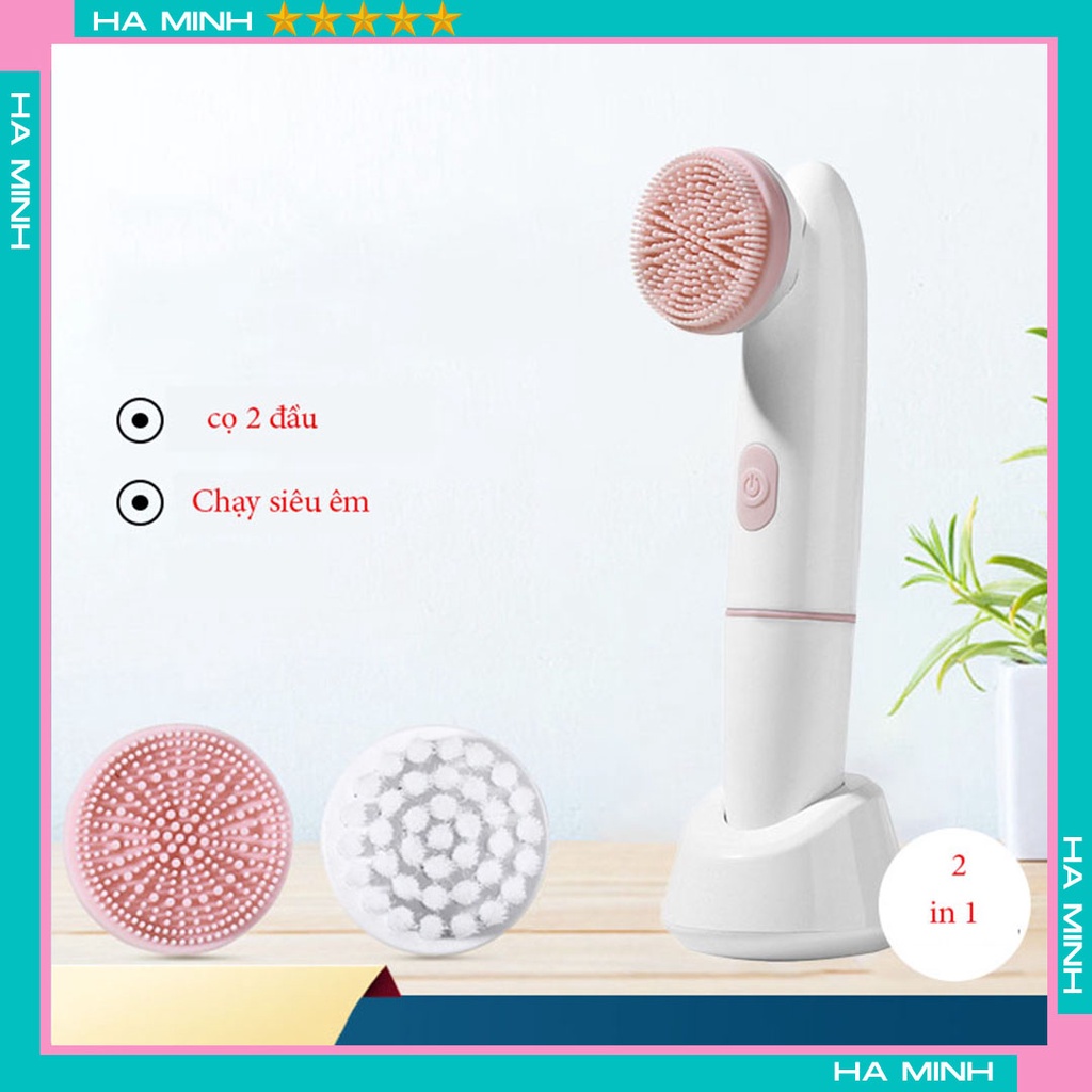 Máy rửa mặt Silicone pore cleasing cao cấp, chính hãng, làm sạch sâu giúp da trắng sáng mịn màng