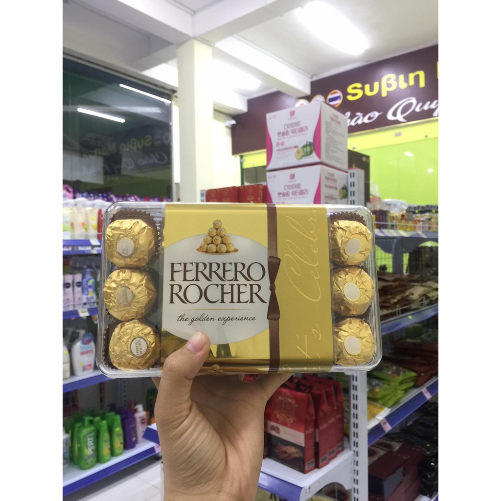 KẸO SOCOLA FERRERO ROCHER NHÂN HẠT DẺ 375G (30 VIÊN/HỘP)