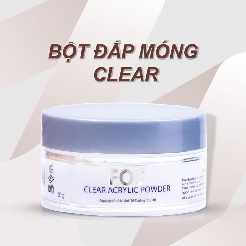 Bột đắp móng fol, Bột fol siêu mịn dẻo dễ kéo