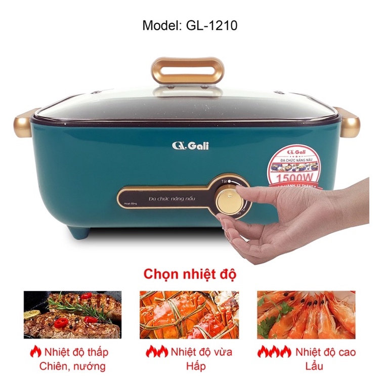Nồi lẩu điện Gali GL-1210 (màu bất kì)