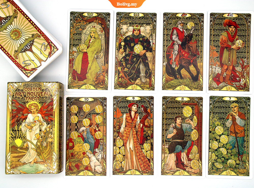 Bộ Bài Tarot Màu Vàng Nghệ Thuật Cho Gia Đình