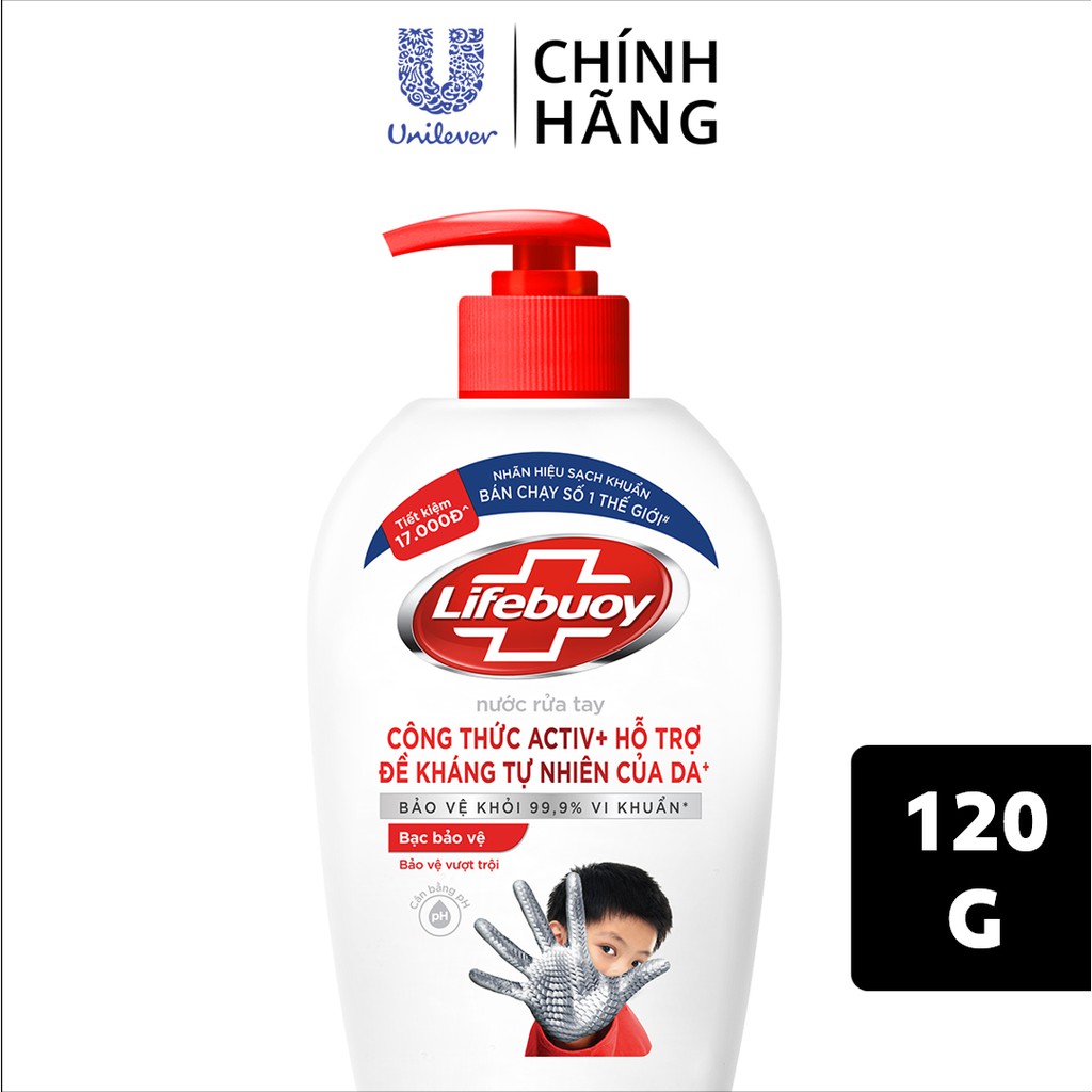 [HB GIFT] Nước rửa tay Lifebuoy 120g (Mẫu ngẫu nhiên)