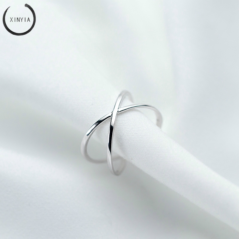 Nhẫn kim loại thiết kế đơn giản độc đáo phong cách retro cổ điển ins hàn quốc trang sức nữ quà tặng bạn gái