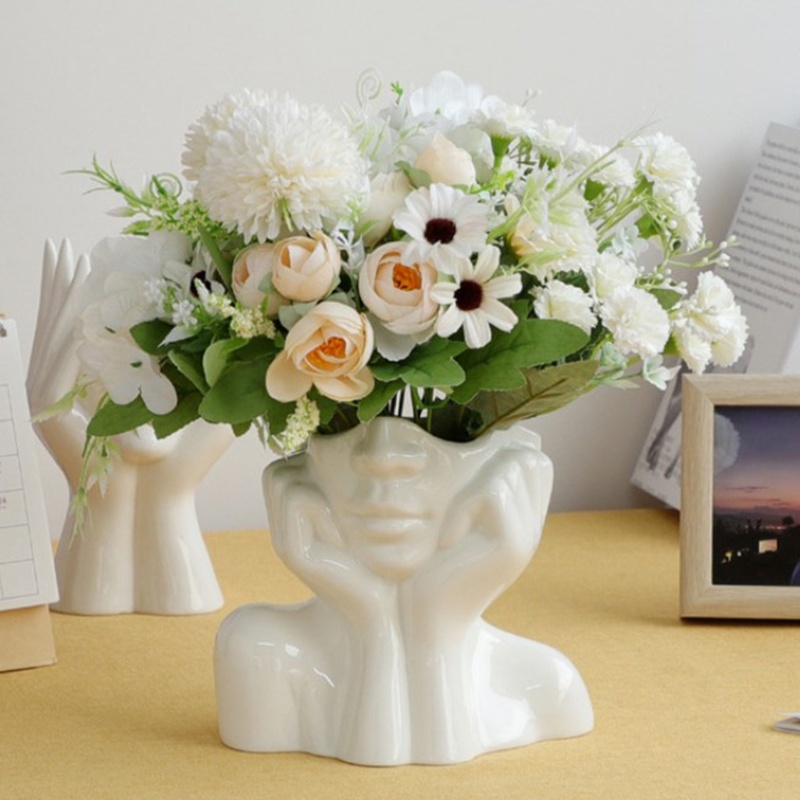 Bình Hoa Sứ Nghệ Thuật Cơ Thể Người Phong Cách Bắc Âu Trang Trí Nội Thất