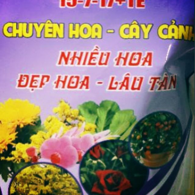 Phân bón npk chuyên hoa cây cảnh 15-7-17 TE 1kg