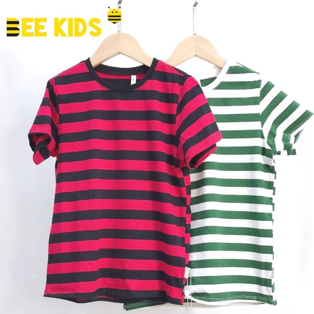 Áo Thun Bé Trai (2 -10 Tuổi) Bee Kids, Áo Thun Kẻ Sọc Ngang Mùa Hè Chất Cotton Cao Cấp - 2AT01609CO