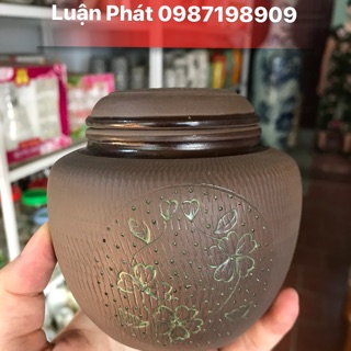 Lọ đựng chè gốm sứ Bát Tràng