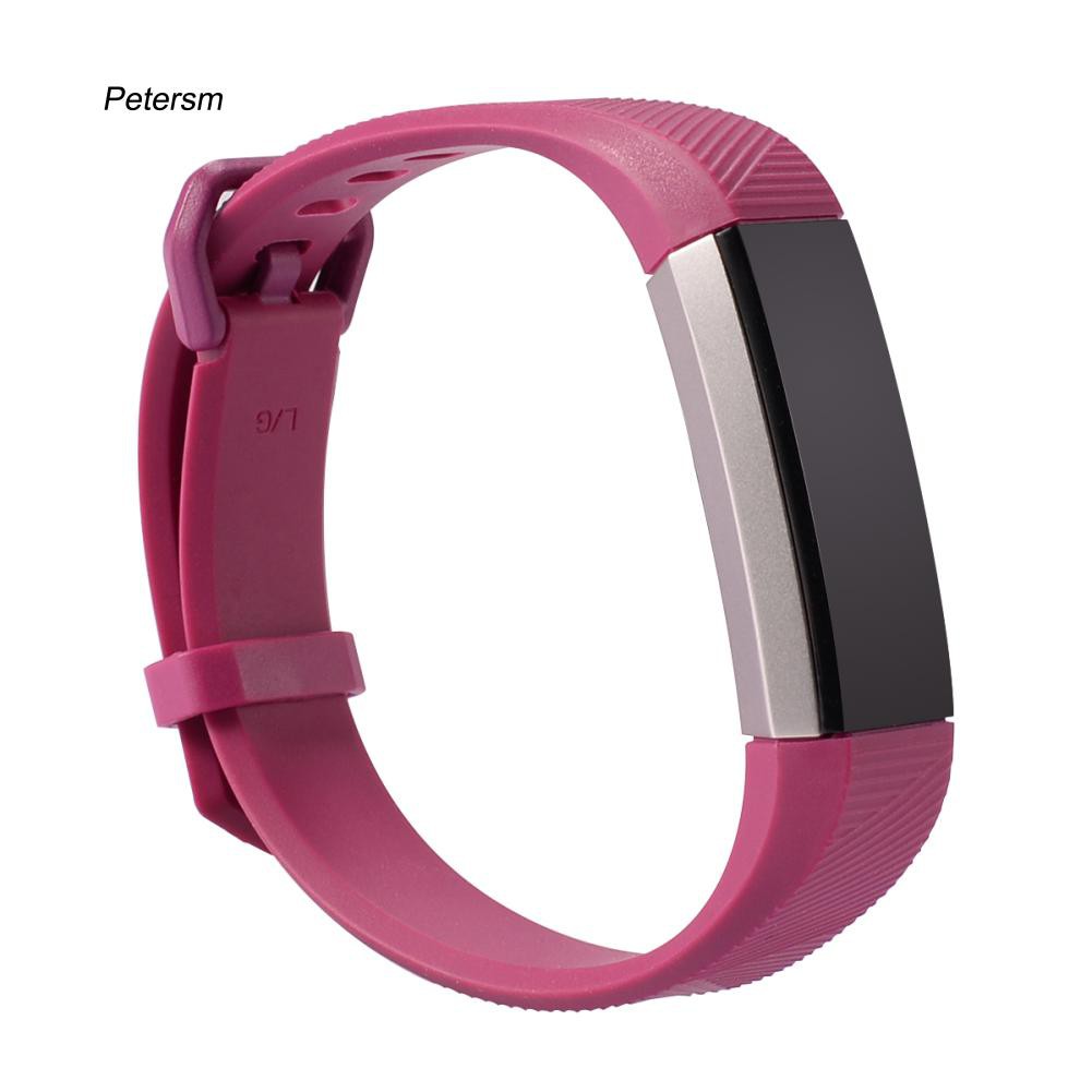 Dây đeo thay thế cho đồng hồ Fitbit Alta HR màu trơn bằng silicon