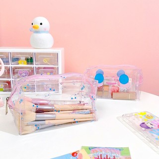 Sản phẩm phổ biến Kunni🌂Đơn Giản Túi Đựng Mỹ Phẩm Công Suất Lớn Nhựa PVC Trong Suốt Di Động Du Lịch Túi Vệ Sinh