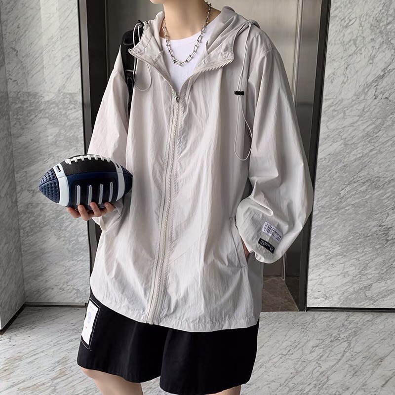 Áo khoác chống nắng hoodie có mũ trùm mỏng nhẹ thoáng mát oversize form rộng Ulzzang siêu chất ❤️