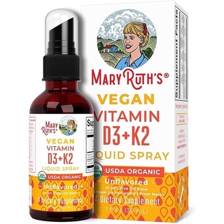 Vitamin d3 k2 hữu cơ mary ruth's 30ml mary ruth's organic vitamin d3+k2 liquid spray