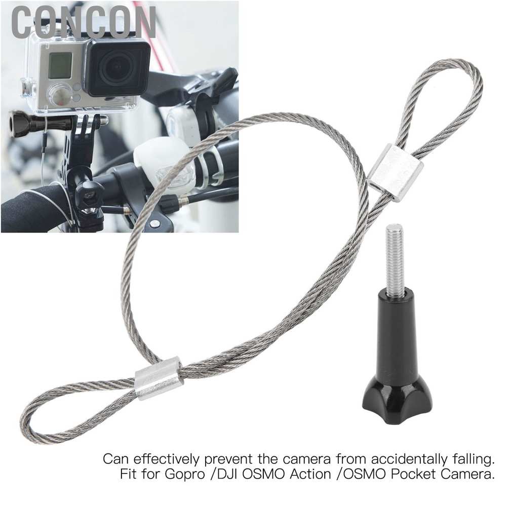 Dây đeo cổ tay bằng thép không gỉ 30cm kèm ốc vít 1/4 inch cho GOPRO/OSMO Action
 | WebRaoVat - webraovat.net.vn