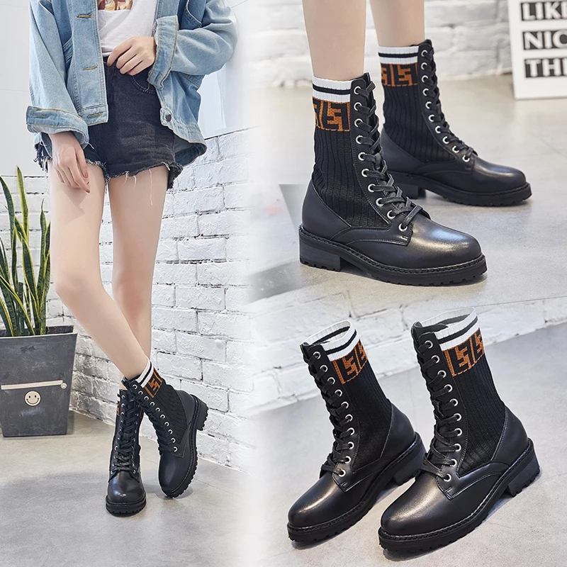 {Xả Hàng} BOOT DA CAO CỔ PHỐI LEN FDF CỰC CHẢNH - lỗi Han Khuy Nhẹ | BigBuy360 - bigbuy360.vn