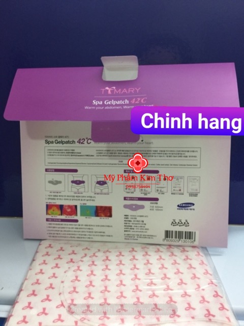 {Chính Hãng} Miếng dán tan mỡ Spa gel patch 42 độ c chính hãng